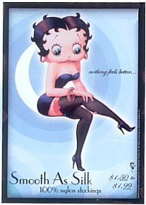 BETTY BOOP SMOOTH AS SILK TIN SIGN