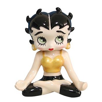 BETTY BOOP YOGA MINI BOBBLE HEAD FIGURINE