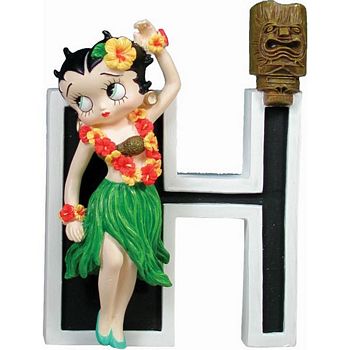 BETTY BOOP LETTER H FIGURINE
