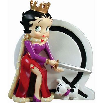 BETTY BOOP LETTER Q FIGURINE