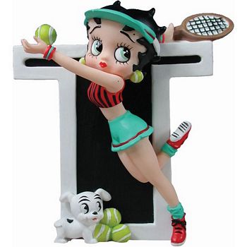BETTY BOOP LETTER T FIGURINE