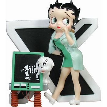 BETTY BOOP LETTER X FIGURINE