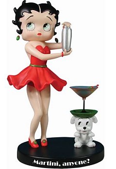 BETTY BOOP MARTINI BOBBLE HEAD FIGURINE