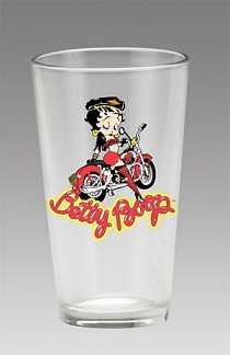 Betty Boop Biker Pint Glass