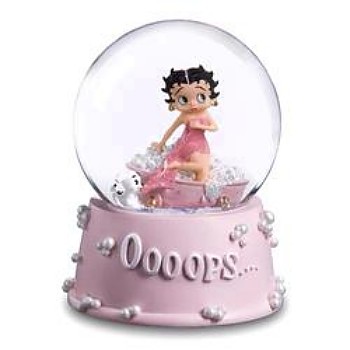 Betty Boop Ooops Bath Musical Waterglobe