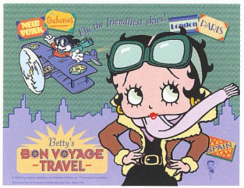 Betty's Bon Voyage Travel Metal Sign