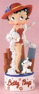 BETTY BOOP CITYSCAPE FIBER OPTIC FIGURINE