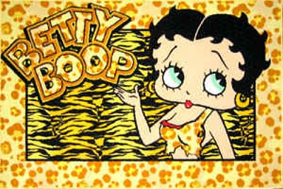 BETTY BOOP ANIMAL MAGNETISM RUG - LARGE