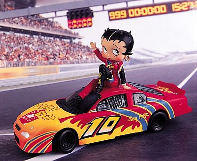 Betty Boop Race Car Trinket Box