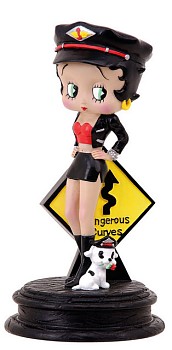 BETTY BOOP DANGEROUS CURVES MOTORCYCLE BIKER FIGURINE