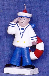 Saluting Sailor Novelty Candle