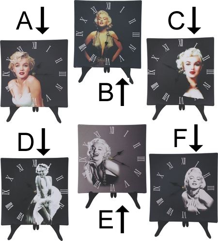 Marilyn Monroe Wall Or Desk Clock