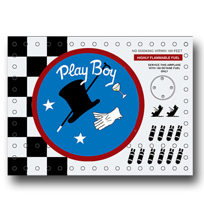 PLAYBOY NOSE ART AIRCRAFT WALL CLOCK
