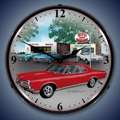 1967 Pontiac GTO Lighted Wall Clock