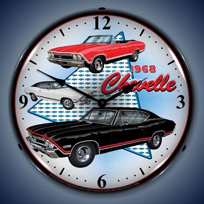 1968 Chevelle Lighted Wall Clock