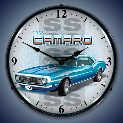 1968 SS Camaro Lighted Wall Clock