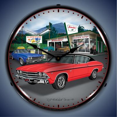 1969 Chevelle Lighted Wall Clock