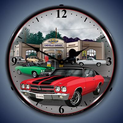 1970 Chevelle Lighted Wall Clock