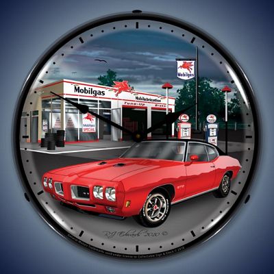 1970 Pontiac GTO Lighted Wall Clock