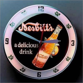 Nesbitt's Double Bubble Retro Style Clock By American Retro