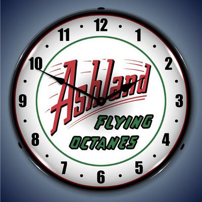 Ashland Gasoline Lighted Wall Clock