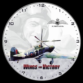RAF HURRICANE II AIRCRAFT WALL CLOCK