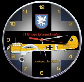 JUNKERS JU88A-4 AIRCRAFT WALL CLOCK
