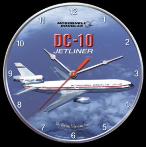 BOEING DC-10 JETLINER AIRCRAFT WALL CLOCK