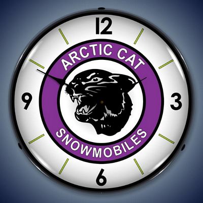 Arctic Cat Snowmobiles Lighted Wall Clock