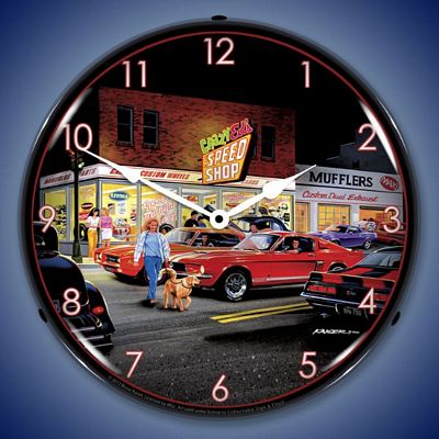 Bruce Kaiser Crazy Eds Lighted Wall Clock
