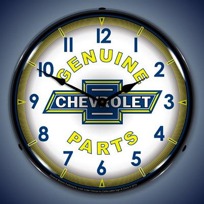 Chevrolet Genuine Parts Lighted Wall Clock