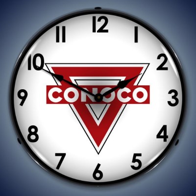 Conoco Gasoline Lighted Wall Clock