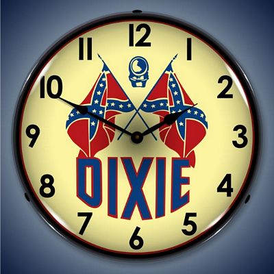 Dixie Gas Lighted Wall Clock