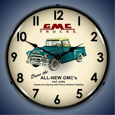 GMC Trucks 1956 Lighted Wall Clock