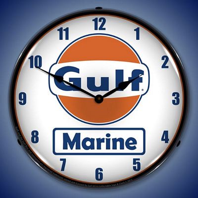 Gulf Marine Lighted Wall Clock