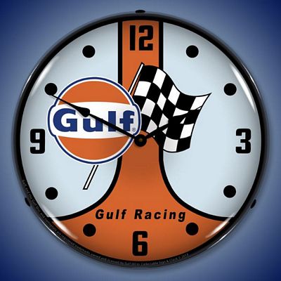 Gulf Racing GT40 Lighted Wall Clock