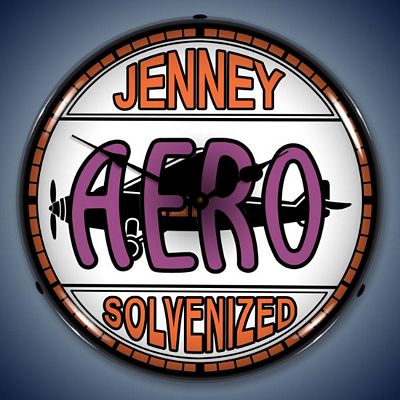 Jenny Aero Gas Lighted Wall Clock