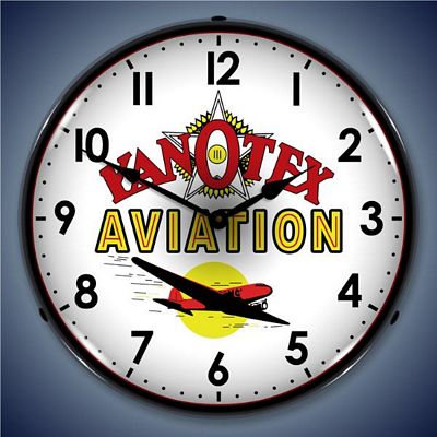 Kanotex Aviation Lighted Wall Clock
