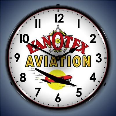 Kanotex Aviation Lighted Wall Clock