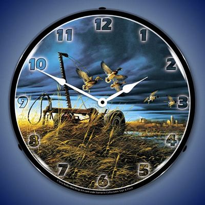 Landmark Mallards By Terry Redlin Lighted Wall Clock