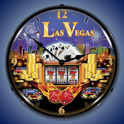 Las Vegas Lighted Wall Clock