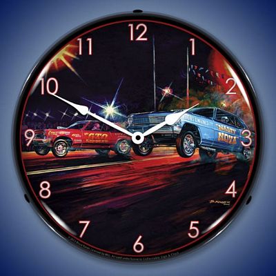 Bruce Kaiser Lift Off Lighted Wall Clock