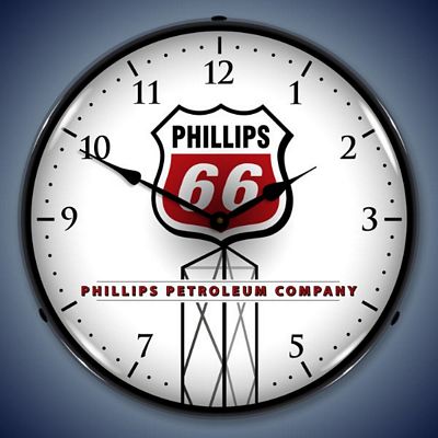 Phillips 66 Lighted Wall Clock