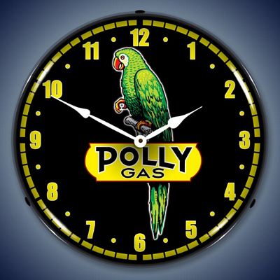 Polly Gas Lighted Wall Clock