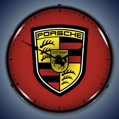 Porsche Lighted Wall Clock