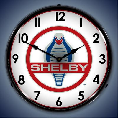 Shelby Logo Lighted Wall Clock