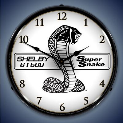 Shelby Super Snake Lighted Wall Clock