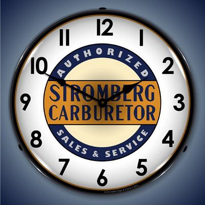 Stromberg Carburetors Sales And Service Lighted Wall Clock