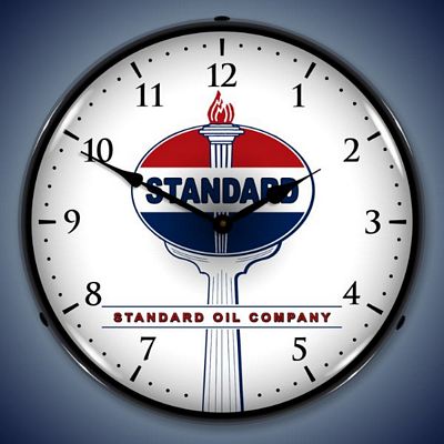 Standard Oil Company Lighted Wall Clock
