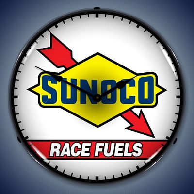 Sunoco on Sunoco Race Fuels Lighted Wall Clock   Sunocoracefuel